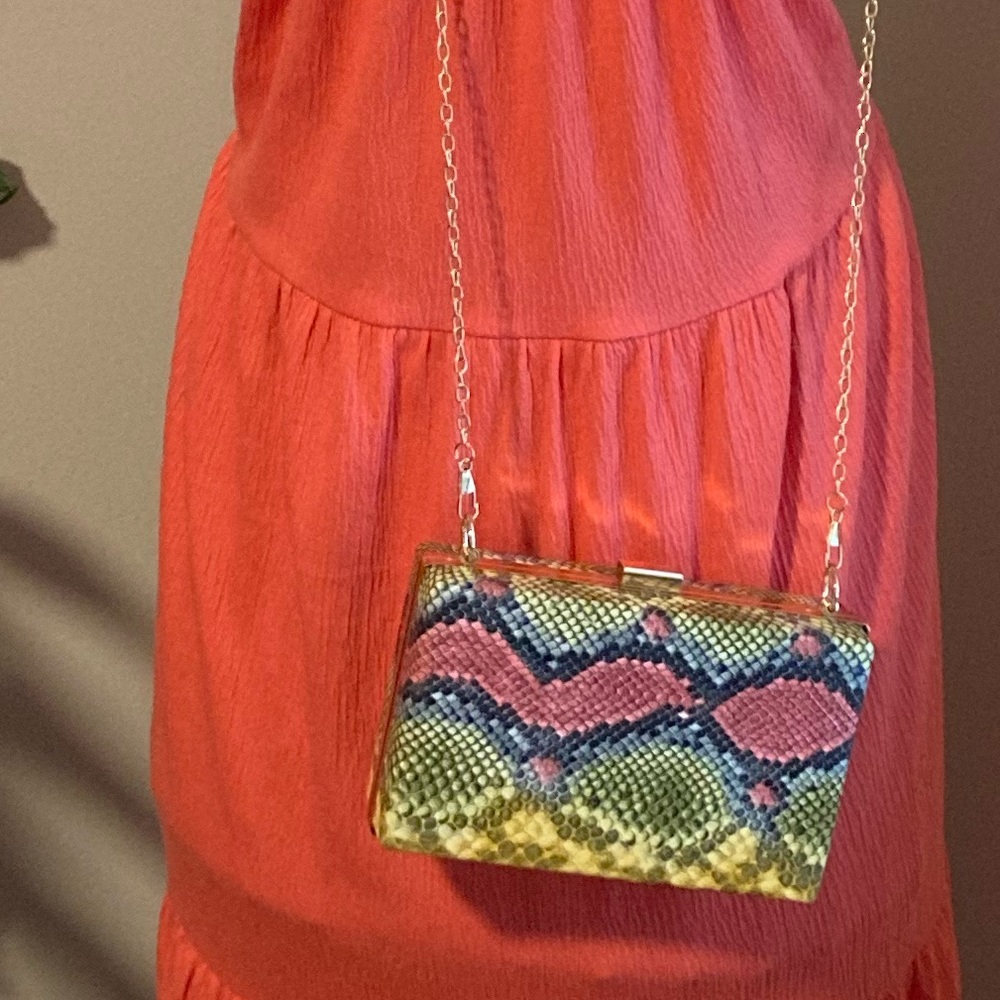 Retro Colored Eye-Popping Python Print Hardbody C… - image 7